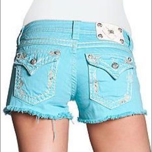 Miss Me Aqua Shorts - LIKE NEW, NEVER WORN! 💎